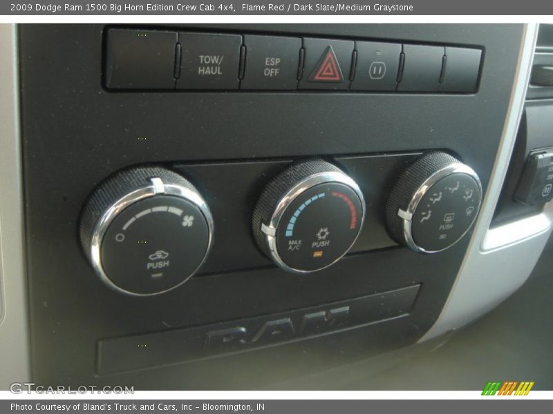 Flame Red / Dark Slate/Medium Graystone 2009 Dodge Ram 1500 Big Horn Edition Crew Cab 4x4