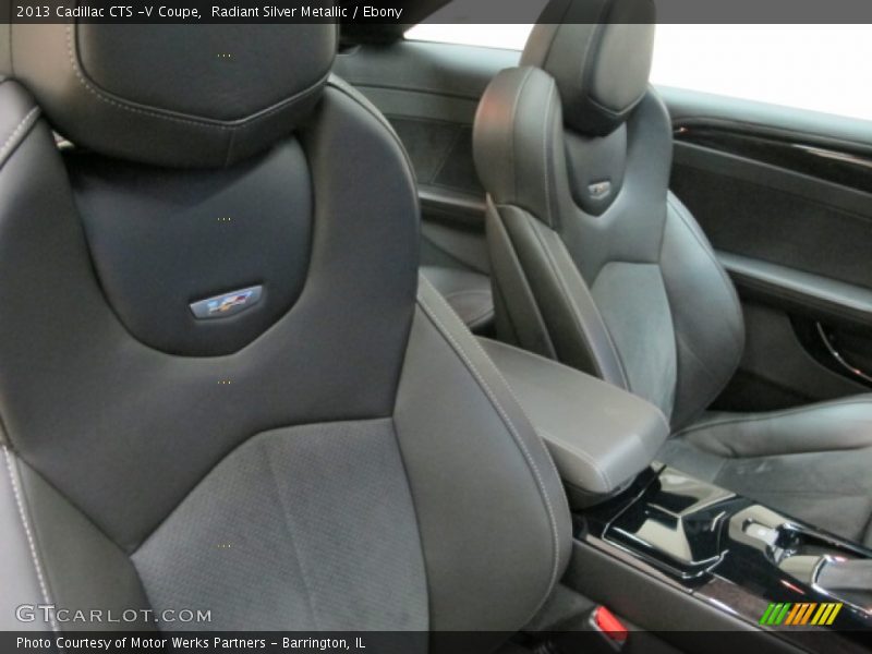 Radiant Silver Metallic / Ebony 2013 Cadillac CTS -V Coupe
