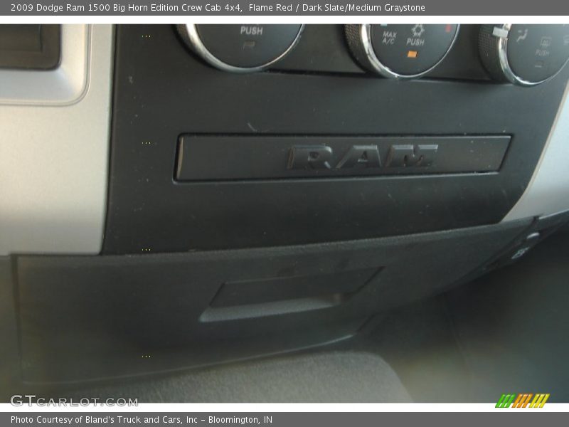 Flame Red / Dark Slate/Medium Graystone 2009 Dodge Ram 1500 Big Horn Edition Crew Cab 4x4
