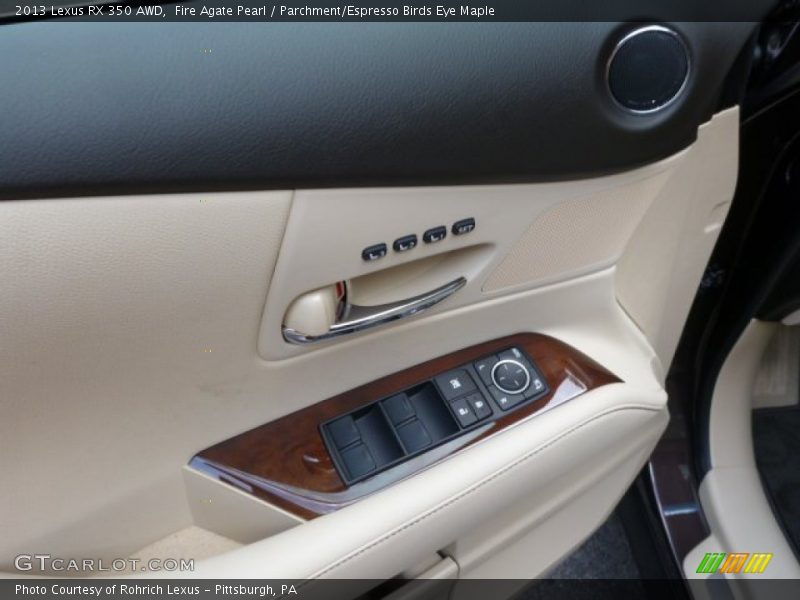 Fire Agate Pearl / Parchment/Espresso Birds Eye Maple 2013 Lexus RX 350 AWD