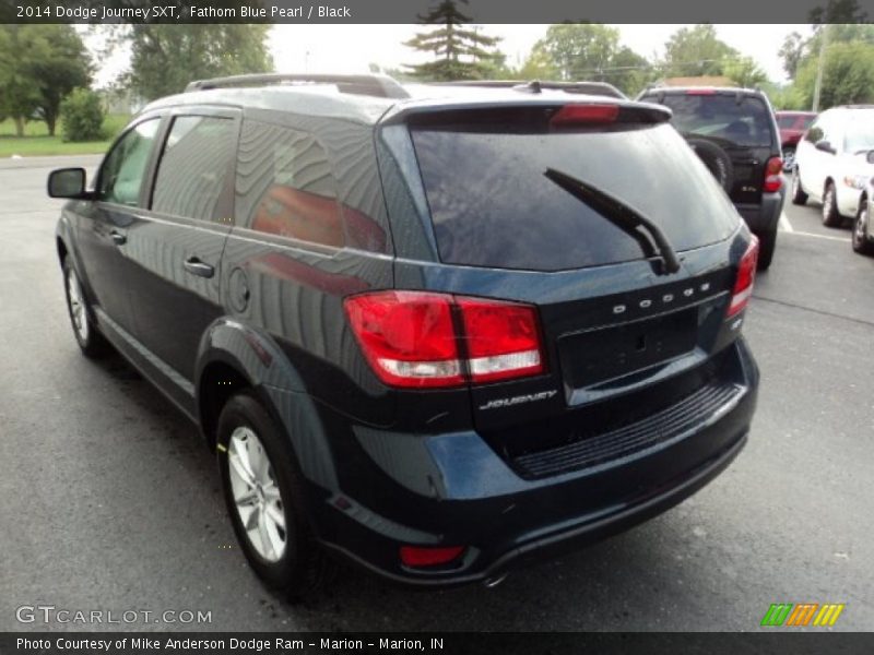 Fathom Blue Pearl / Black 2014 Dodge Journey SXT