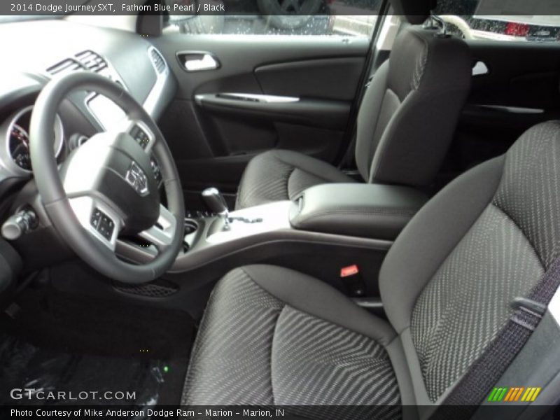 Fathom Blue Pearl / Black 2014 Dodge Journey SXT