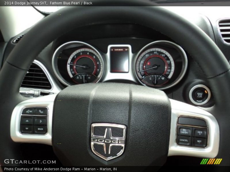Fathom Blue Pearl / Black 2014 Dodge Journey SXT
