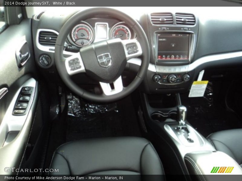 White / Black 2014 Dodge Journey SXT