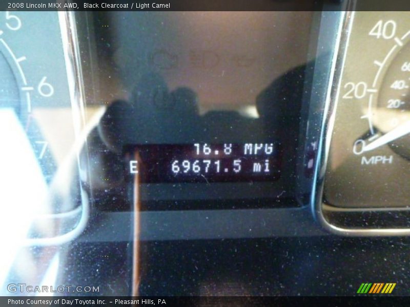 Black Clearcoat / Light Camel 2008 Lincoln MKX AWD