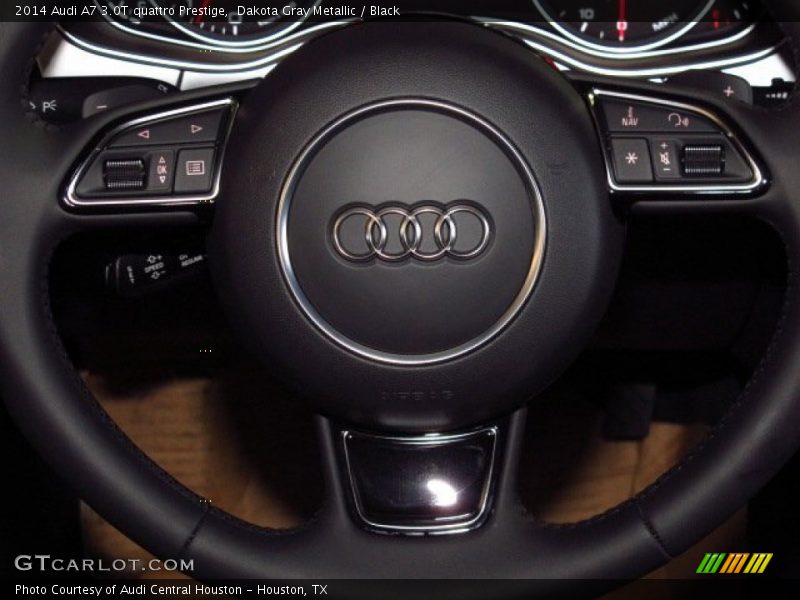 Dakota Gray Metallic / Black 2014 Audi A7 3.0T quattro Prestige