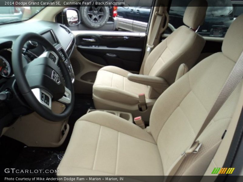 Front Seat of 2014 Grand Caravan SE