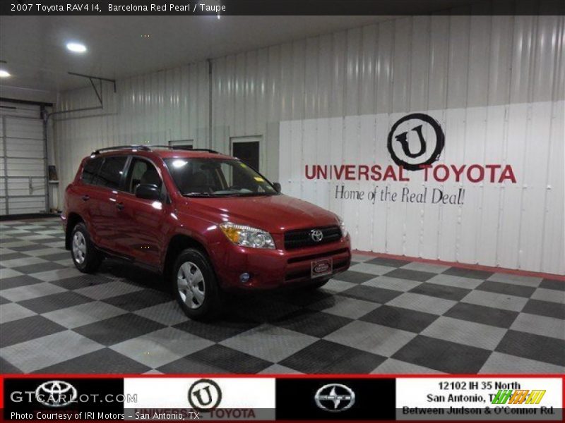 Barcelona Red Pearl / Taupe 2007 Toyota RAV4 I4