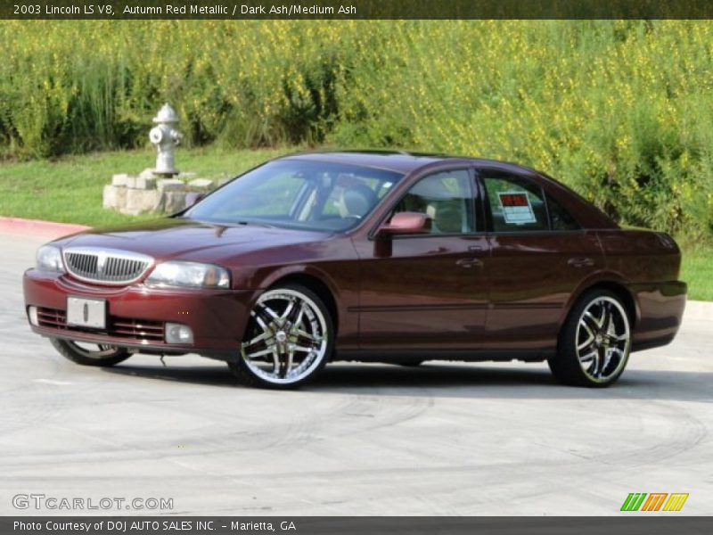 Autumn Red Metallic / Dark Ash/Medium Ash 2003 Lincoln LS V8