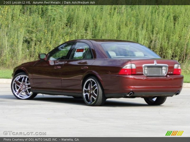 Autumn Red Metallic / Dark Ash/Medium Ash 2003 Lincoln LS V8