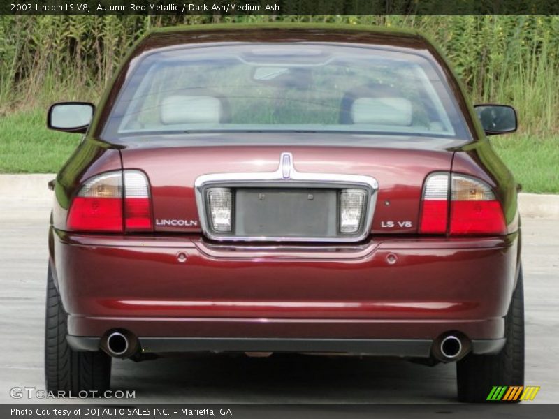 Autumn Red Metallic / Dark Ash/Medium Ash 2003 Lincoln LS V8