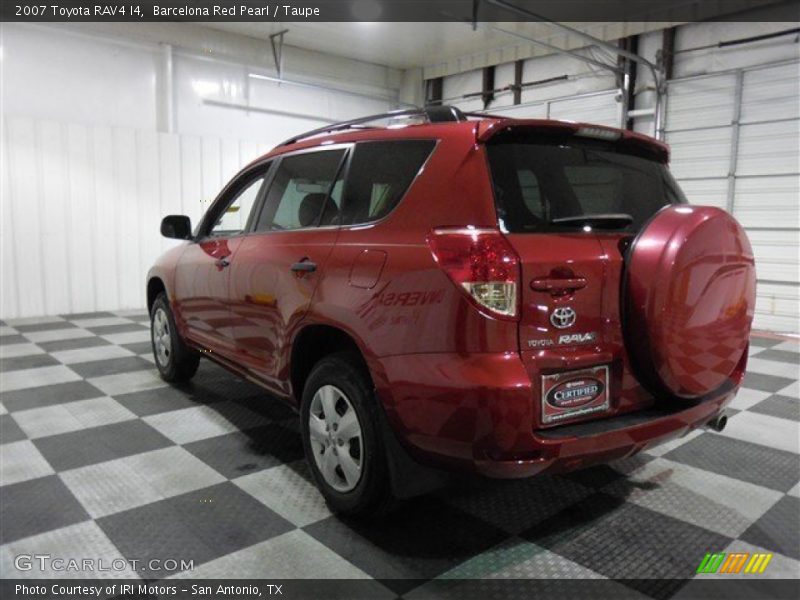 Barcelona Red Pearl / Taupe 2007 Toyota RAV4 I4