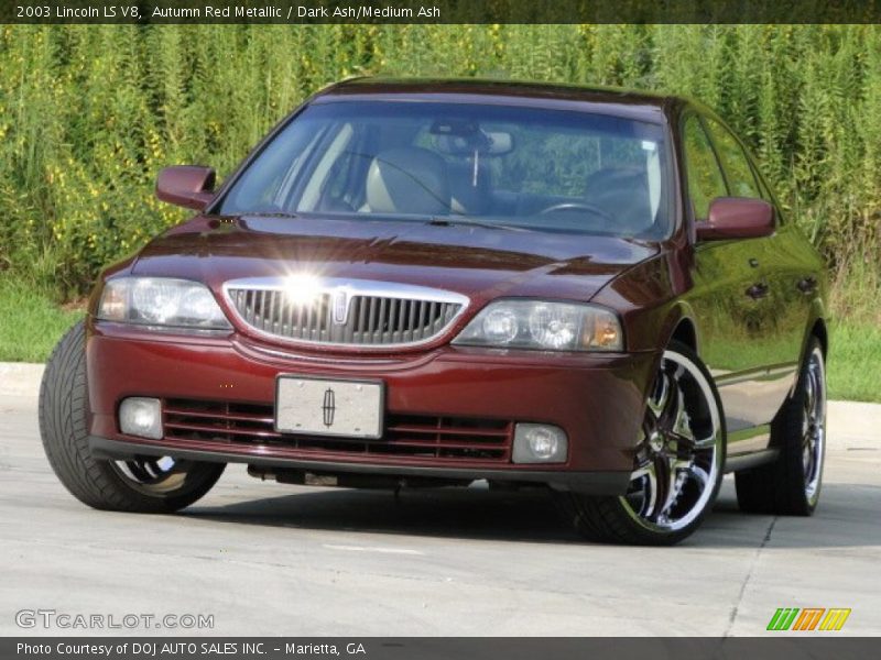Autumn Red Metallic / Dark Ash/Medium Ash 2003 Lincoln LS V8