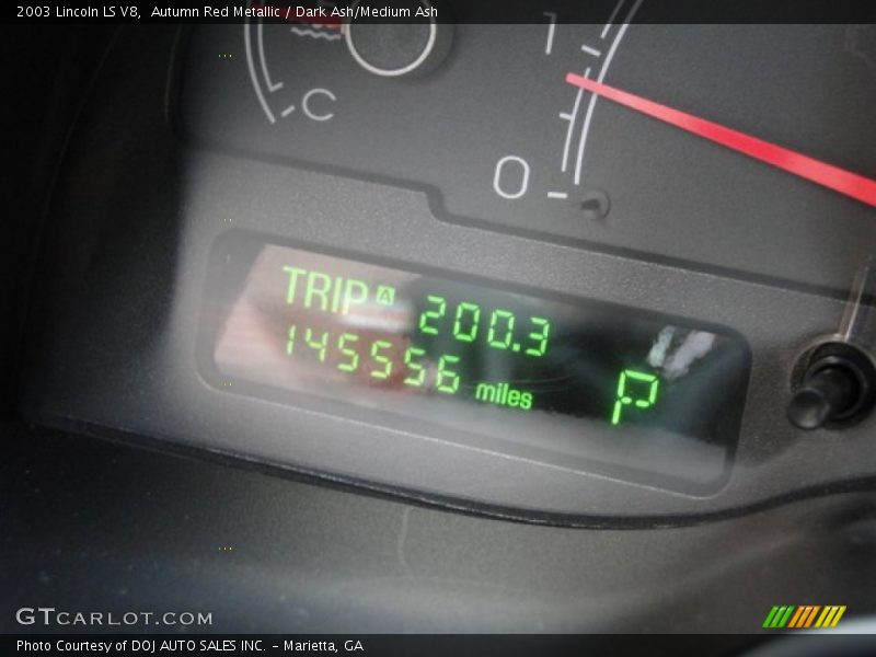 Autumn Red Metallic / Dark Ash/Medium Ash 2003 Lincoln LS V8