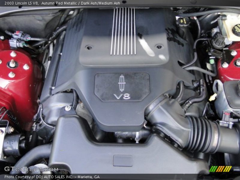 Autumn Red Metallic / Dark Ash/Medium Ash 2003 Lincoln LS V8