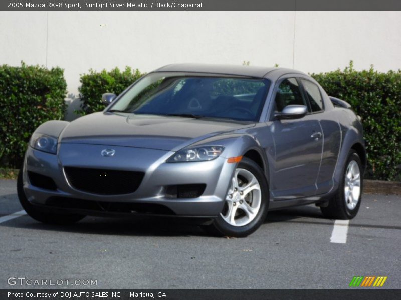 Sunlight Silver Metallic / Black/Chaparral 2005 Mazda RX-8 Sport