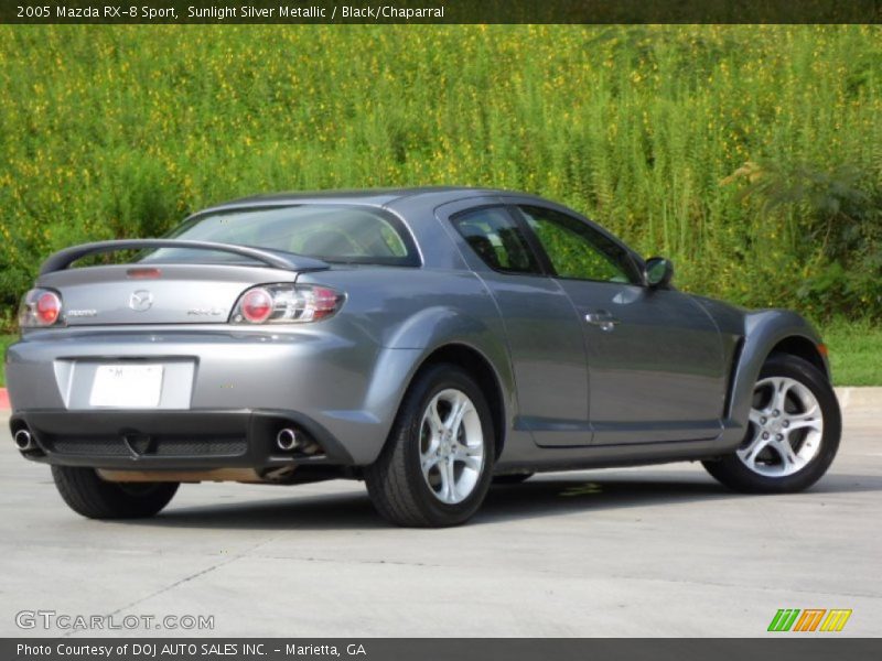 Sunlight Silver Metallic / Black/Chaparral 2005 Mazda RX-8 Sport