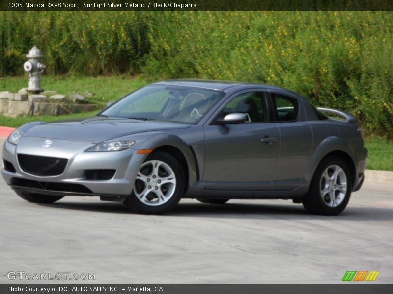 Sunlight Silver Metallic / Black/Chaparral 2005 Mazda RX-8 Sport