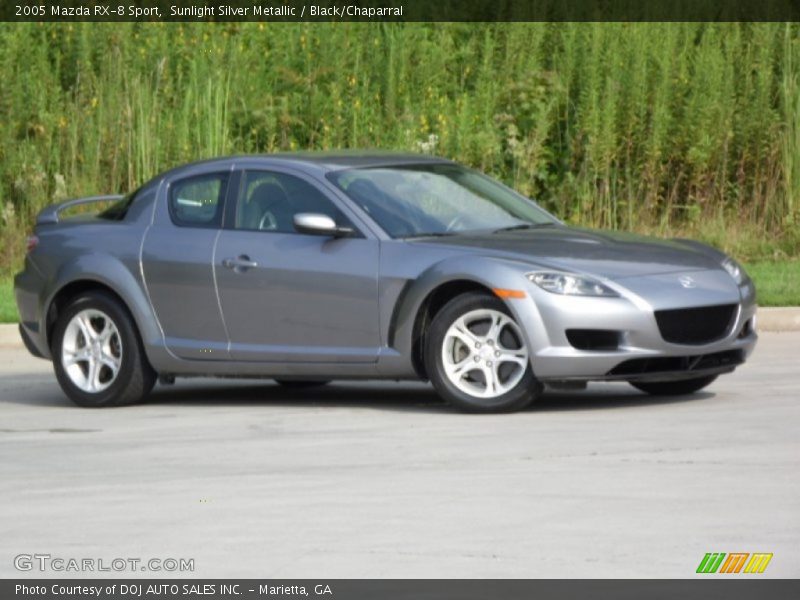 Sunlight Silver Metallic / Black/Chaparral 2005 Mazda RX-8 Sport