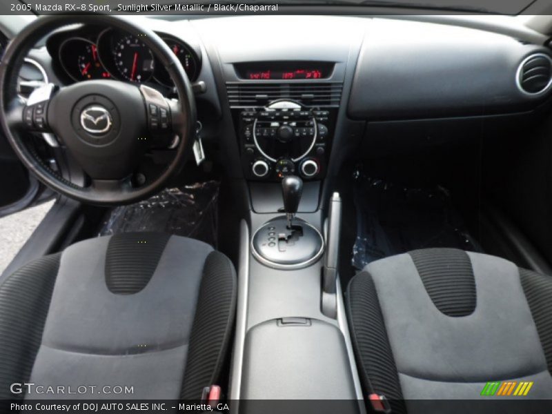Sunlight Silver Metallic / Black/Chaparral 2005 Mazda RX-8 Sport