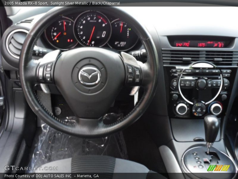Sunlight Silver Metallic / Black/Chaparral 2005 Mazda RX-8 Sport