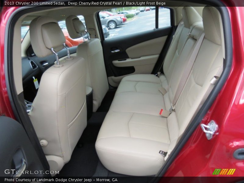 Deep Cherry Red Crystal Pearl / Black/Light Frost Beige 2013 Chrysler 200 Limited Sedan