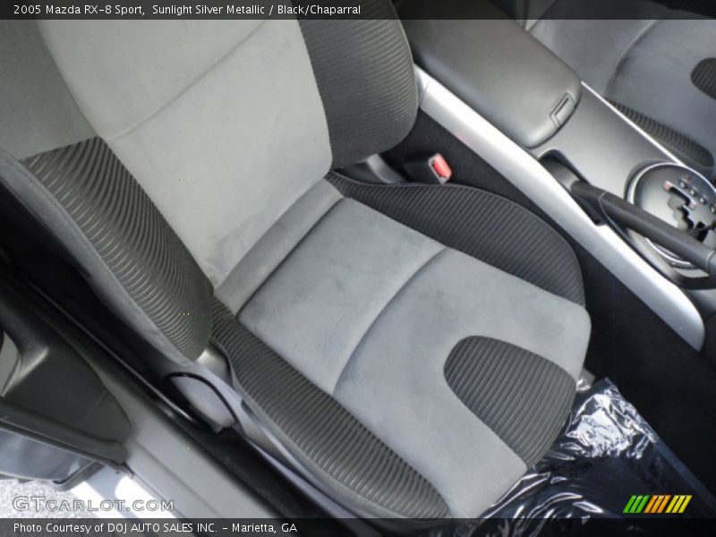 Sunlight Silver Metallic / Black/Chaparral 2005 Mazda RX-8 Sport