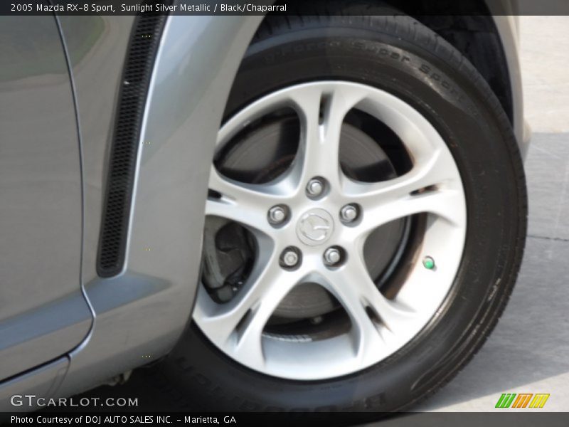 Sunlight Silver Metallic / Black/Chaparral 2005 Mazda RX-8 Sport