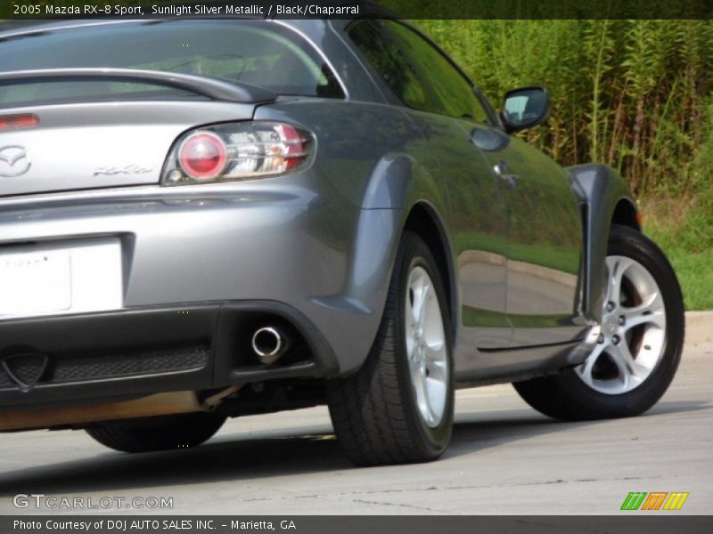 Sunlight Silver Metallic / Black/Chaparral 2005 Mazda RX-8 Sport