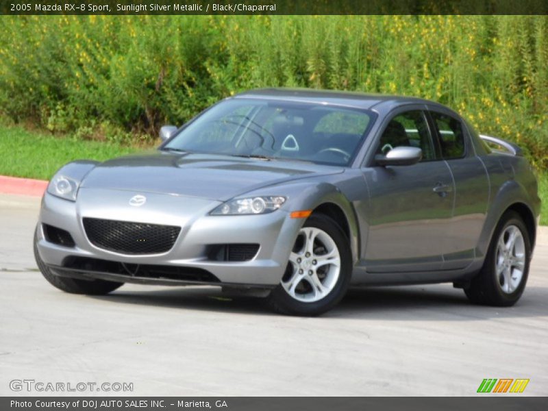 Sunlight Silver Metallic / Black/Chaparral 2005 Mazda RX-8 Sport