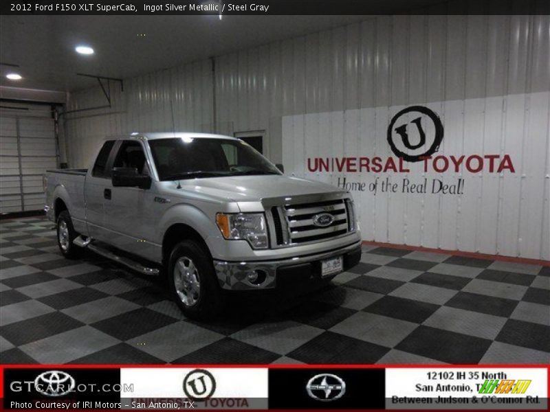Ingot Silver Metallic / Steel Gray 2012 Ford F150 XLT SuperCab