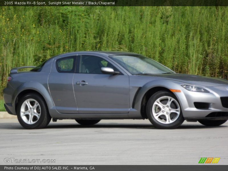 Sunlight Silver Metallic / Black/Chaparral 2005 Mazda RX-8 Sport
