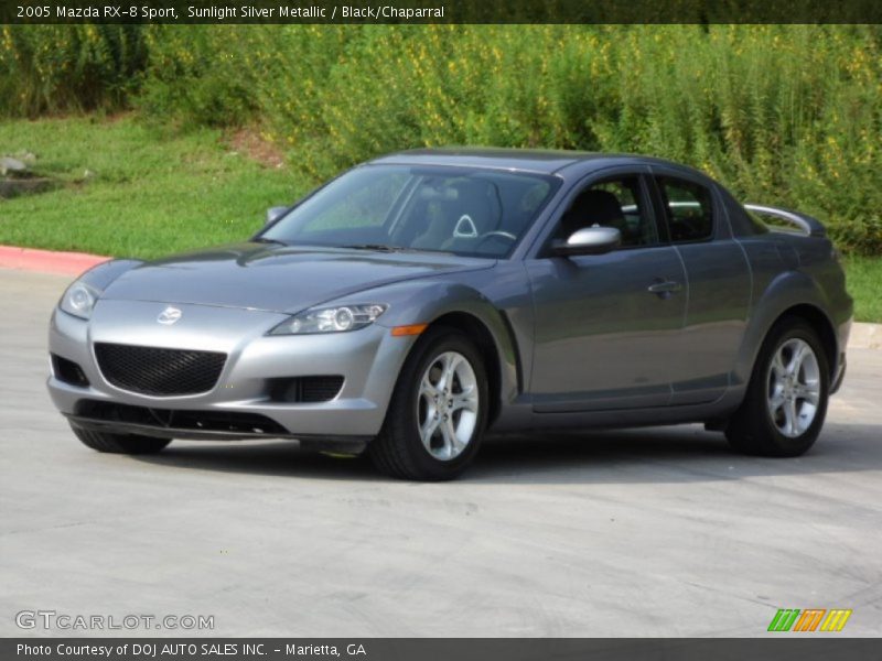 Sunlight Silver Metallic / Black/Chaparral 2005 Mazda RX-8 Sport