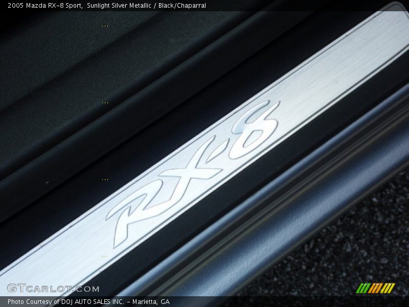 Sunlight Silver Metallic / Black/Chaparral 2005 Mazda RX-8 Sport