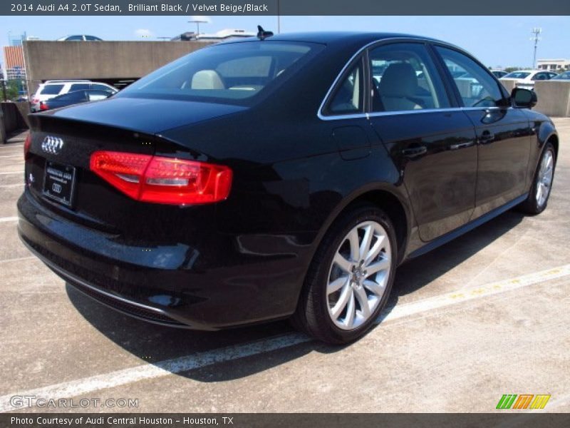 Brilliant Black / Velvet Beige/Black 2014 Audi A4 2.0T Sedan