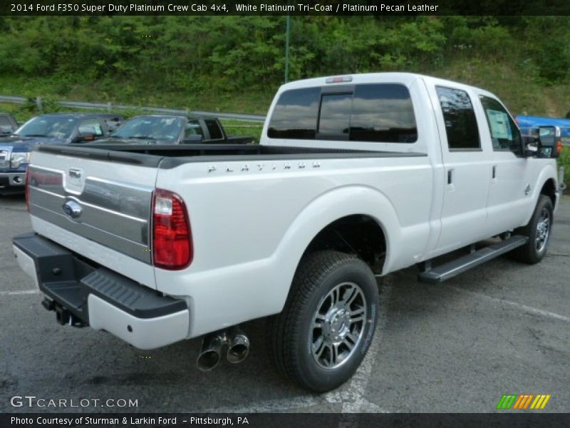  2014 F350 Super Duty Platinum Crew Cab 4x4 White Platinum Tri-Coat
