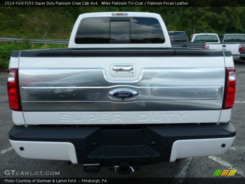 White Platinum Tri-Coat / Platinum Pecan Leather 2014 Ford F350 Super Duty Platinum Crew Cab 4x4