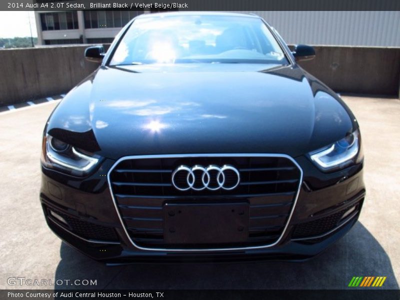 Brilliant Black / Velvet Beige/Black 2014 Audi A4 2.0T Sedan