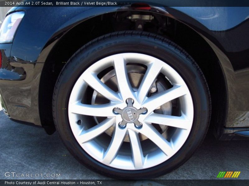 Brilliant Black / Velvet Beige/Black 2014 Audi A4 2.0T Sedan