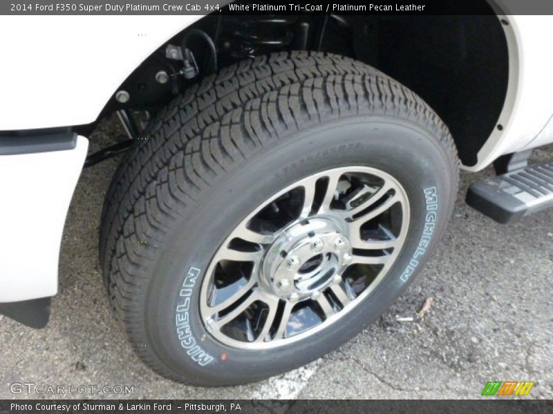White Platinum Tri-Coat / Platinum Pecan Leather 2014 Ford F350 Super Duty Platinum Crew Cab 4x4