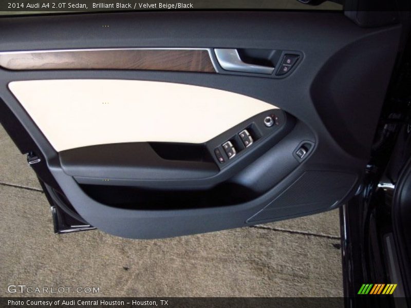 Brilliant Black / Velvet Beige/Black 2014 Audi A4 2.0T Sedan