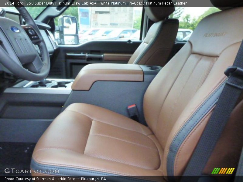  2014 F350 Super Duty Platinum Crew Cab 4x4 Platinum Pecan Leather Interior