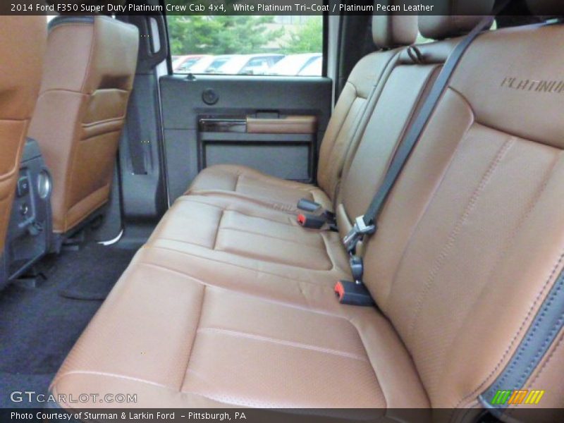 Rear Seat of 2014 F350 Super Duty Platinum Crew Cab 4x4