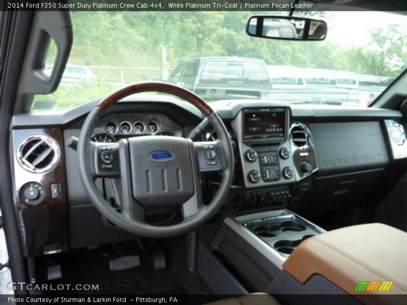 Platinum Pecan Leather Interior - 2014 F350 Super Duty Platinum Crew Cab 4x4 