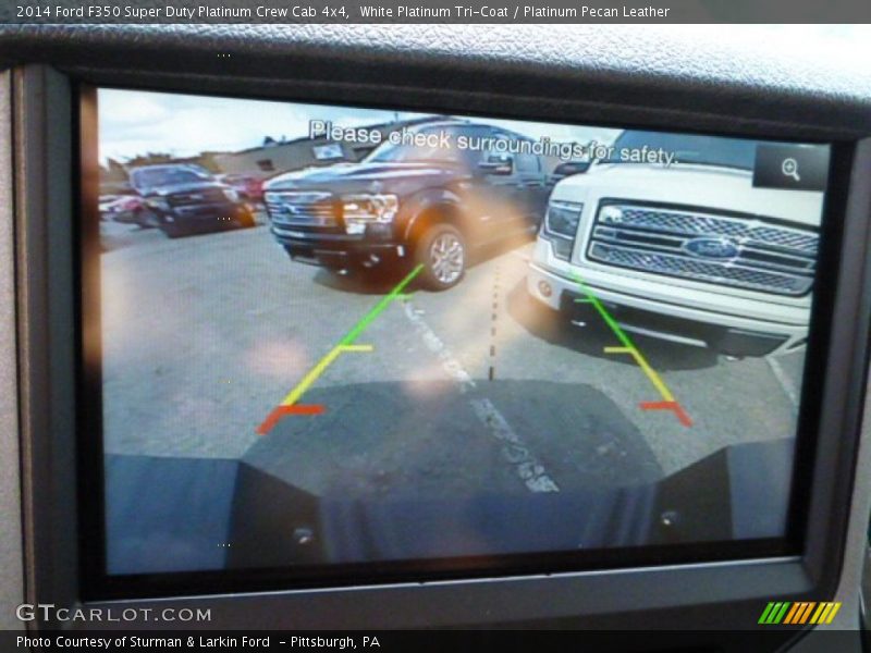 White Platinum Tri-Coat / Platinum Pecan Leather 2014 Ford F350 Super Duty Platinum Crew Cab 4x4