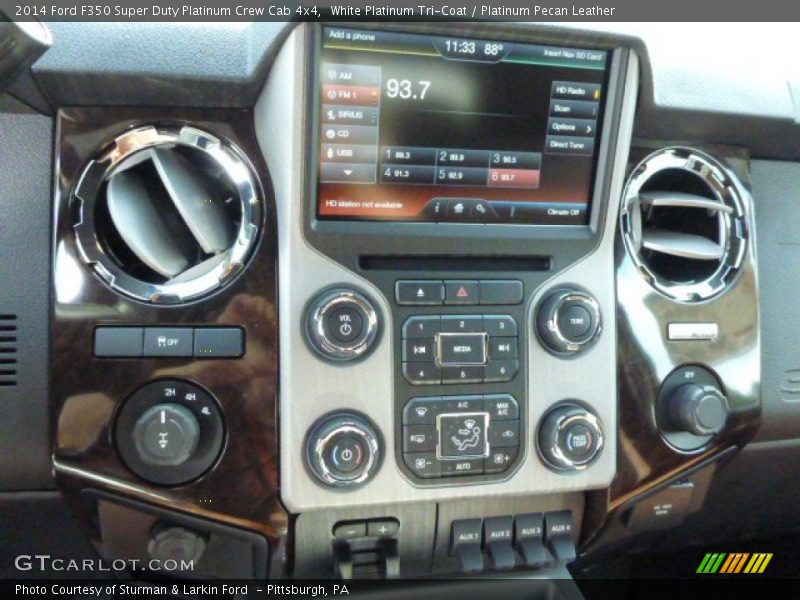 Controls of 2014 F350 Super Duty Platinum Crew Cab 4x4