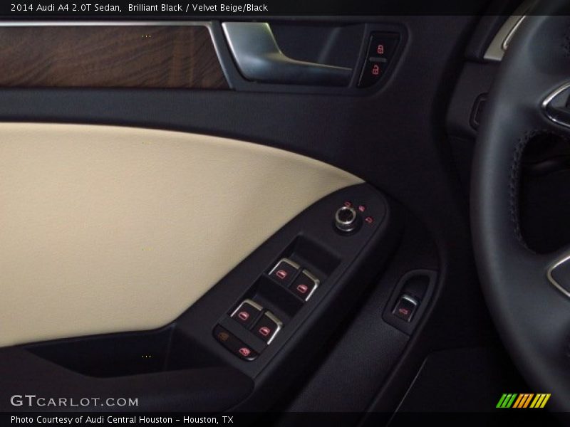 Brilliant Black / Velvet Beige/Black 2014 Audi A4 2.0T Sedan