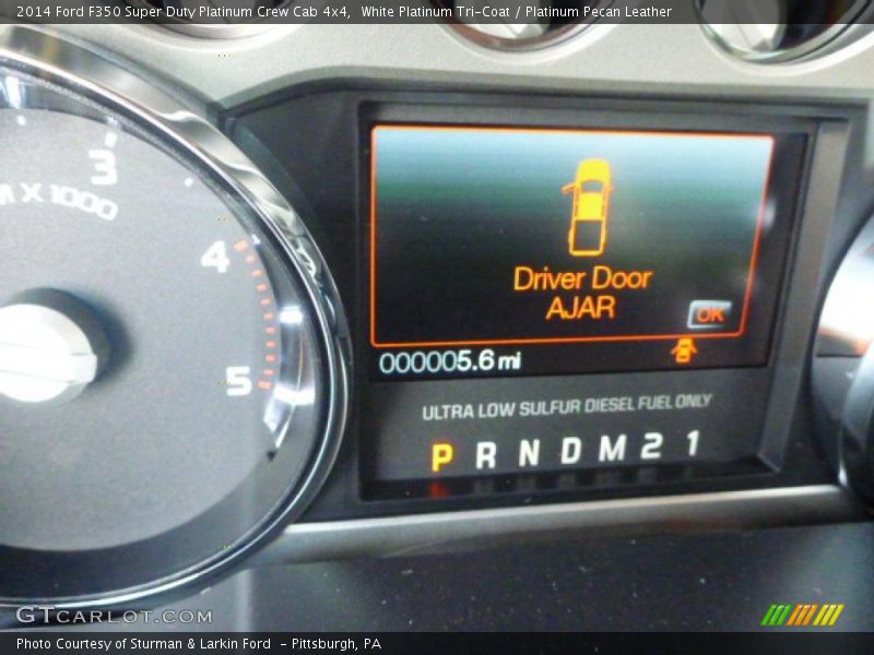 White Platinum Tri-Coat / Platinum Pecan Leather 2014 Ford F350 Super Duty Platinum Crew Cab 4x4