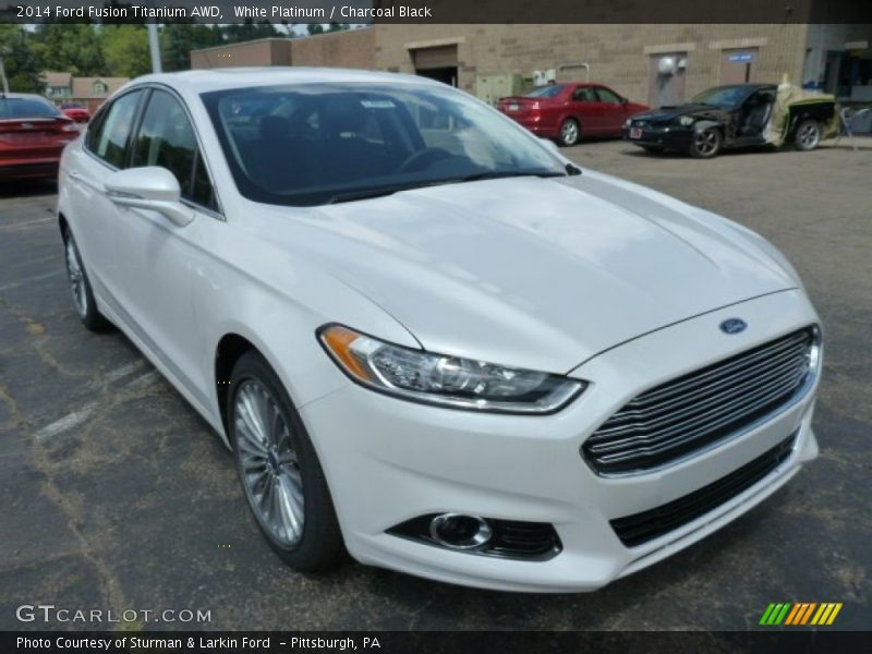 Front 3/4 View of 2014 Fusion Titanium AWD