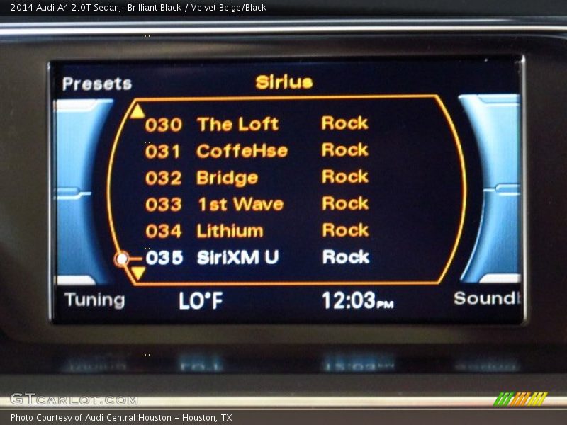 Brilliant Black / Velvet Beige/Black 2014 Audi A4 2.0T Sedan